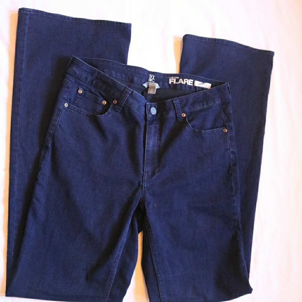 New York & Co Low-Rise Flare Curvy Jeans